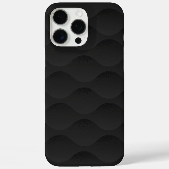 Max Funda para iPhone 16 Pro Ma de Patrón de Ondas 3D  (Reverso )