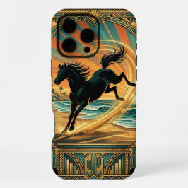 Max Funda para iPhone 16 Pro Max, Caballo Negro Salvaj