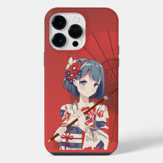 Max Portada del Funda de anime rojo para iPhone 14 Pro