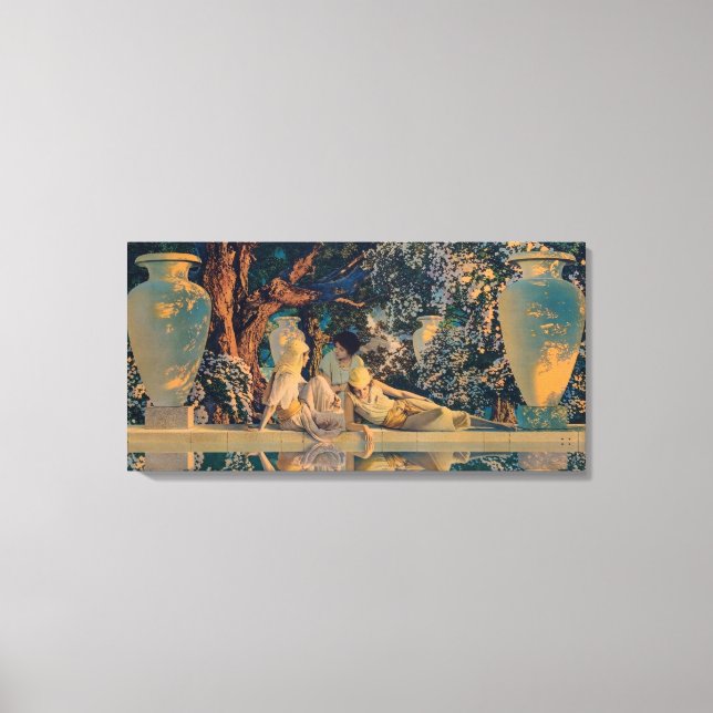 Maxfield Parrish El Jardín de Alá 1918 Arte Fino (Anverso)