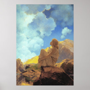 Maxfield Parrish Mañana 1922 Nube Azul Arte Fino