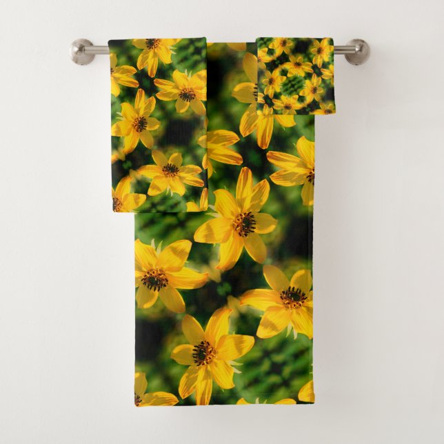 Maximilian Sunflower Floral Abstract Pattern (In situ)
