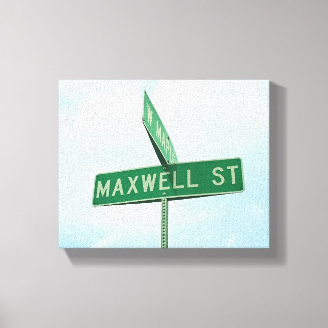 Maxwell Green Street Rótulo Niños Nombre Arte Pare (Anverso)