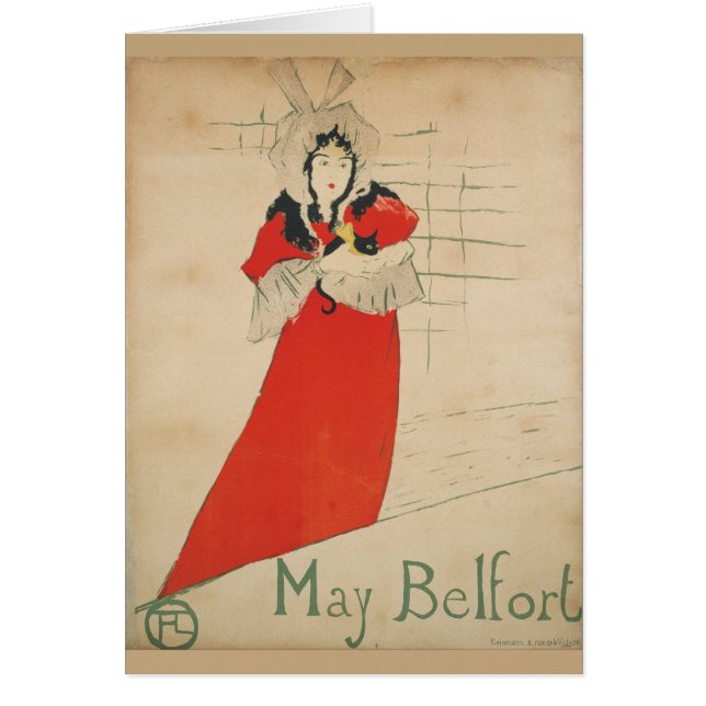 May Belfort por Henri de Toulouse-Lautrec (Frente)