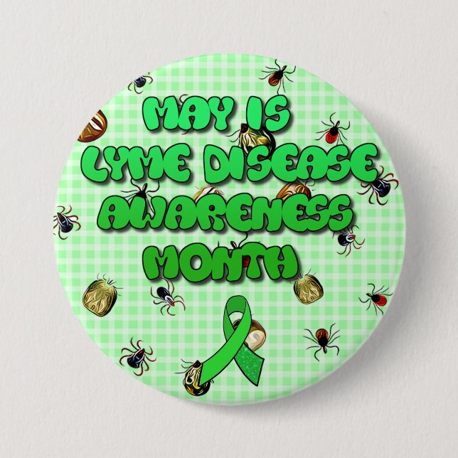 May es botón Lyme Disease Awareness Month (Anverso)