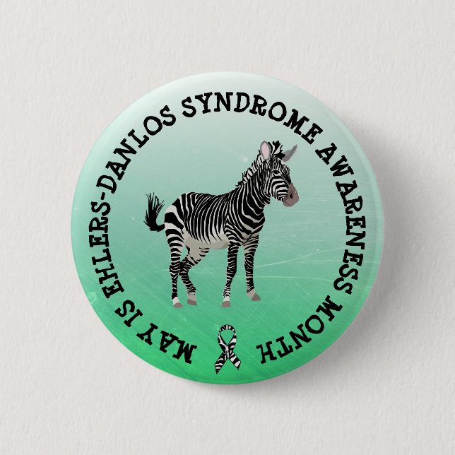 May es el botón Mes del síndrome de Ehlers-Danlos (Anverso)