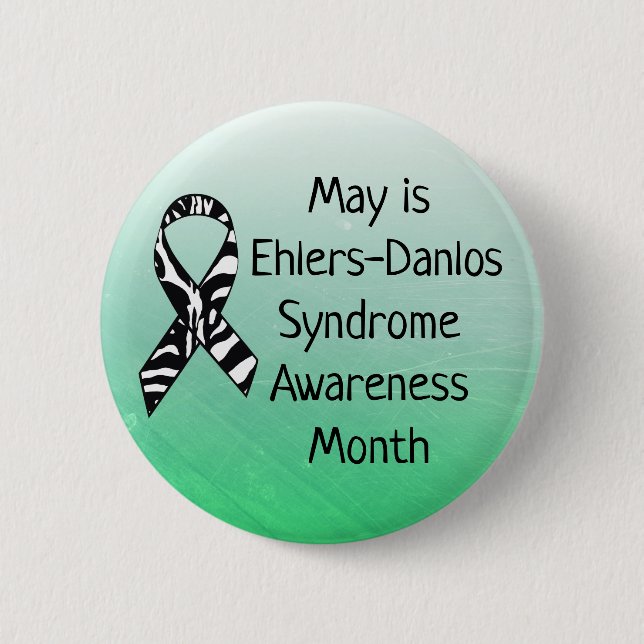 May es el botón Mes del síndrome de Ehlers-Danlos (Anverso)