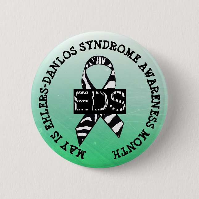 May es el botón Mes del síndrome de Ehlers-Danlos (Anverso)