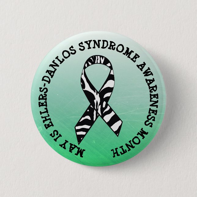 May es el botón Mes del síndrome de Ehlers-Danlos (Anverso)