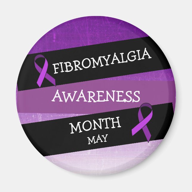 May es el imán del Mes de Conciencia sobre Fibroma (Frente)