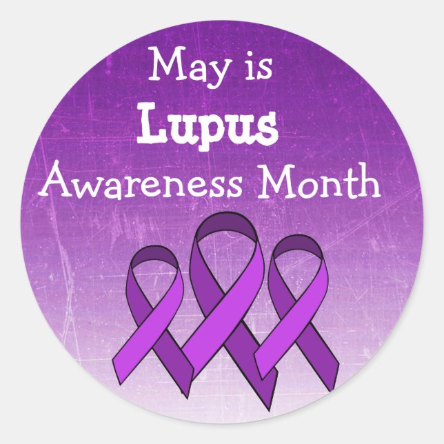 May es Pegatina de Conciencia sobre el Lupus (Anverso)
