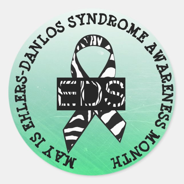 May es Pegatinas del mes del síndrome de Ehlers-Da (Anverso)