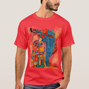 MAYAN RED T SHIRT IMPRESIÓN EN CAMISETA MENTAL