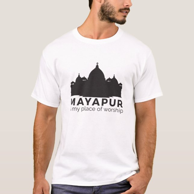 Mayapur es mi camisa del lugar de culto (Anverso)