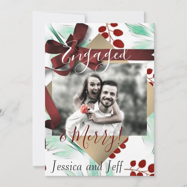 Mayberry Comprometidos y Alegres Foto Navideña (Anverso)