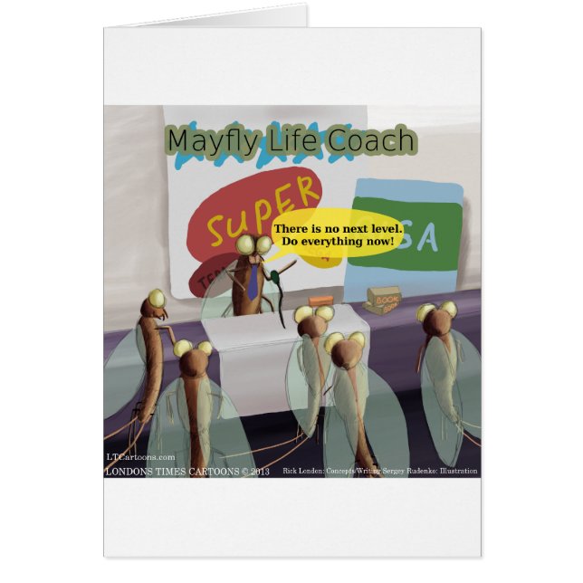 Mayfly Life Coach Funny (Frente)