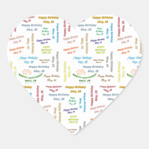 Mayo, 28 Pegatina de cumpleaños