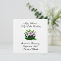 Mayo Mes de Nacimiento Flor Lily del Valle Floral