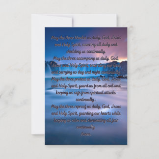 Mayo Tarjeta de felicitación plana de la oración d