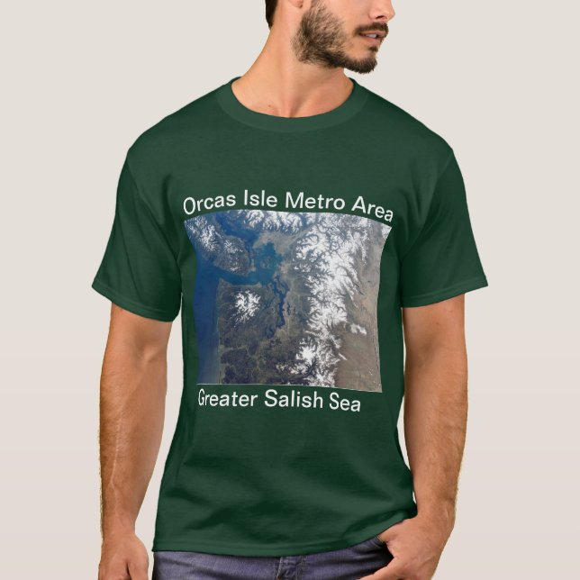 Mayor camiseta del mar de Salish (Anverso)