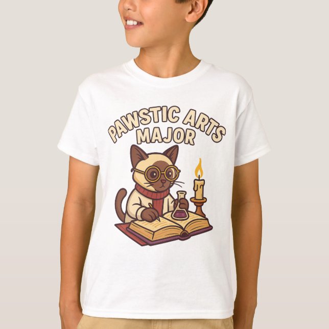 Mayor de las artes artísticas - Camiseta de gato e (Anverso)