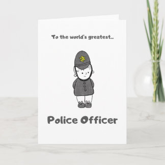 Mayor oficial de policía del mundo - Tarjeta de sa
