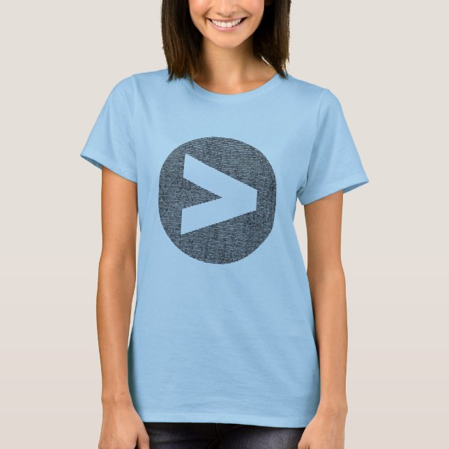 Mayor que la camiseta cabida logotipo (Anverso)
