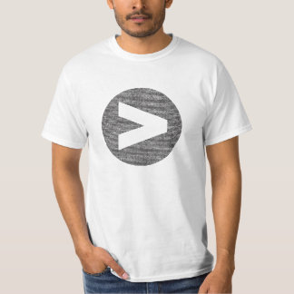 Mayor que la camiseta del logotipo