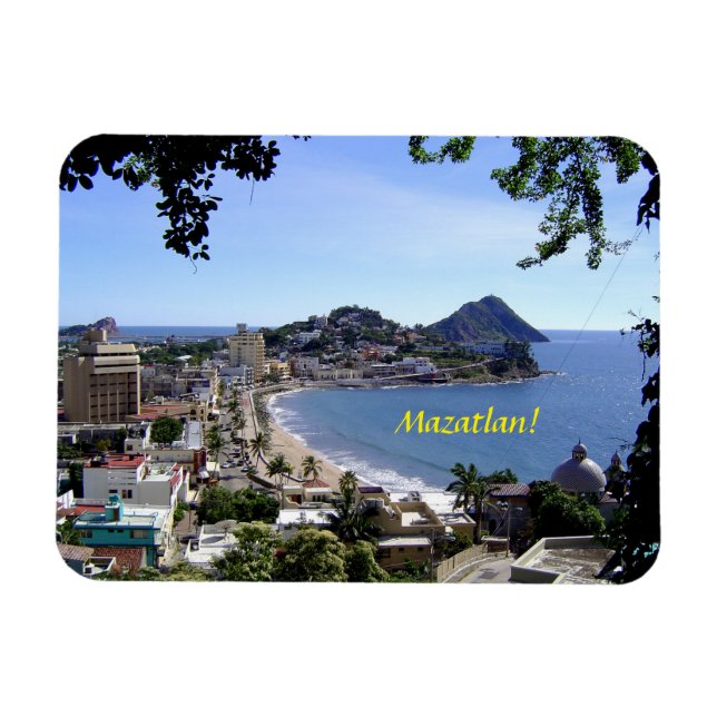 Mazatlán, imán de refrigerador de México (Horizontal)