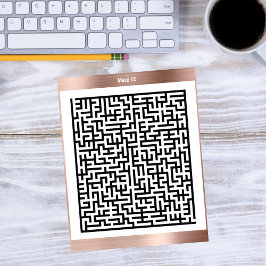 Maze Puzzle Doce Copper | Tarjetas de actividad