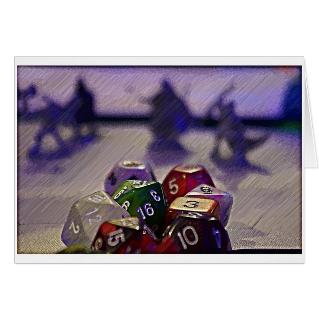 Mazmorras y tarjeta de los dados del dragón (Anverso (Horizontal))