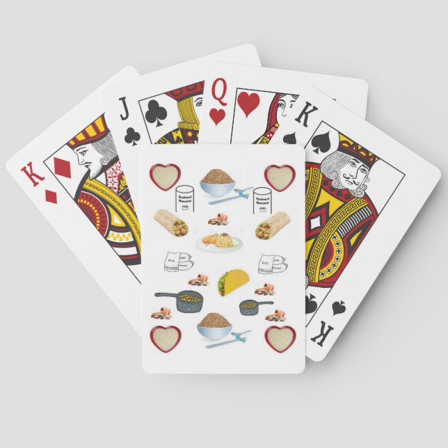 Mazo de Cartas de Frijoles de Arroz (Reverso)