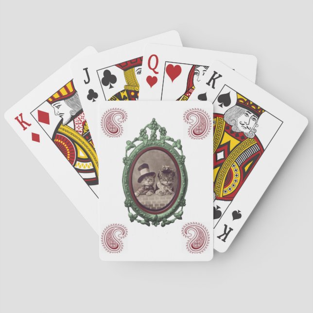 Mazo de Cartas de Gatito Juguetón (Reverso)
