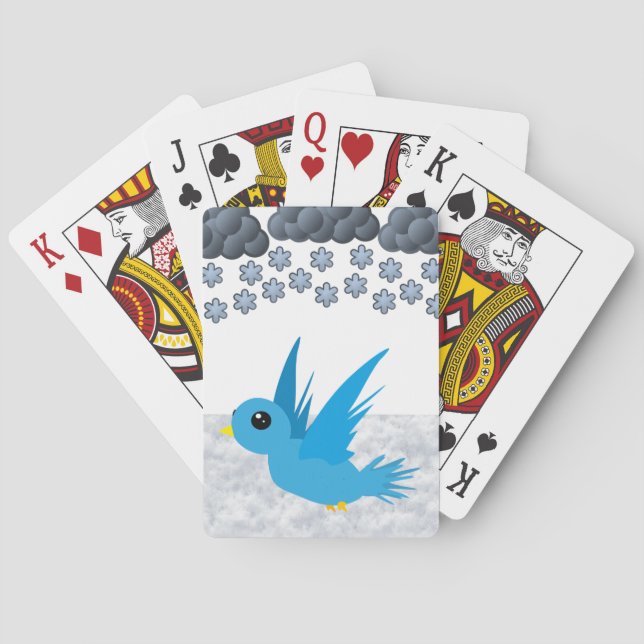 Mazo de Cartas de Juego de Aves (Reverso)