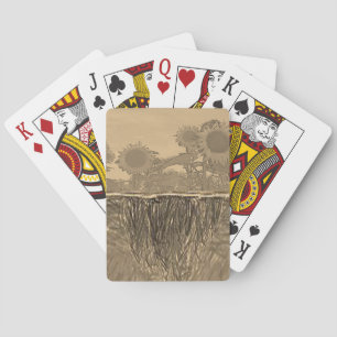 Mazo de Cartas de Juego de Girasol