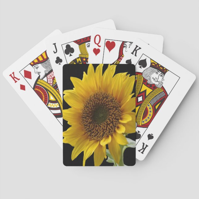 Mazo de Cartas de Juego de Girasoles (Reverso)