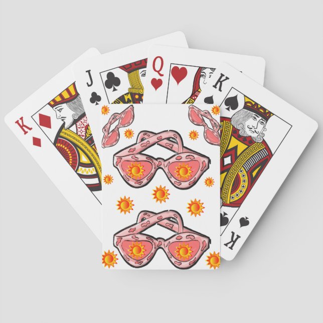 Mazo de Cartas de Juego de Girasoles (Reverso)