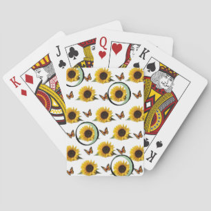 Mazo de Cartas de Juego de Girasoles