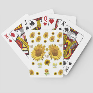 Mazo de Cartas de Juego de Girasoles