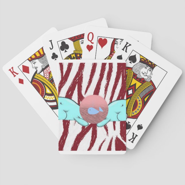 Mazo de Cartas de Juego de la Ballena (Reverso)