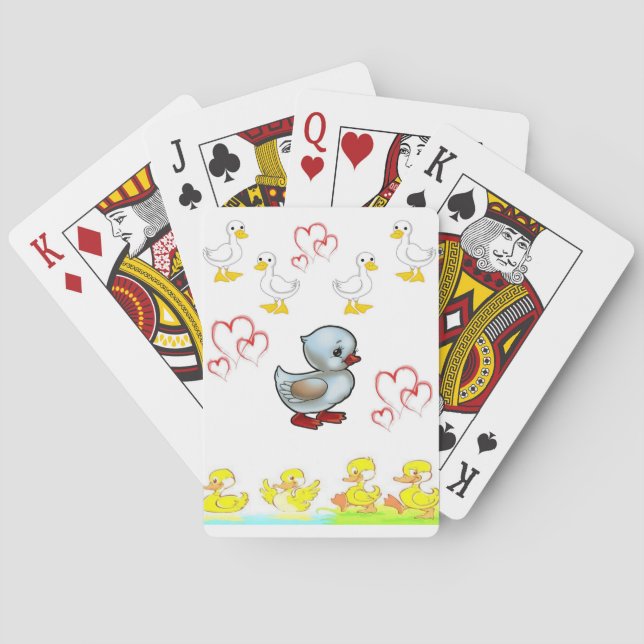 Mazo de Cartas de Juego de Pato (Reverso)
