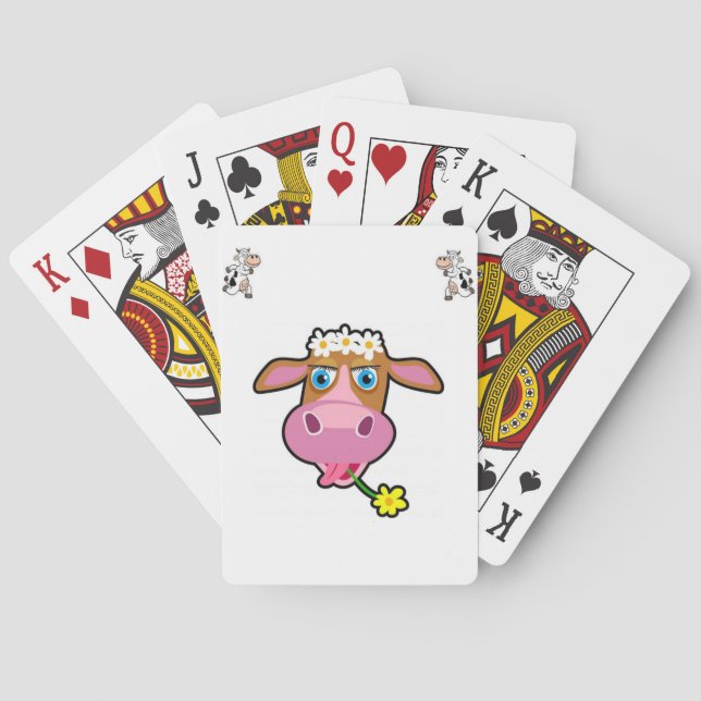 Mazo de Cartas de Juego de Vaca (Reverso)
