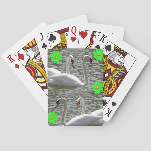 Mazo de Cartas de Juego del Cisne (Reverso)