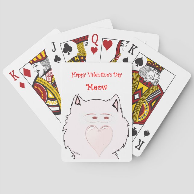 Mazo de Cartas de Juego del Día de San Valentín (Reverso)