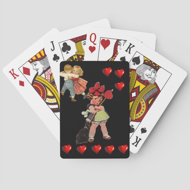 Mazo de Cartas de Juego del Día de San Valentín (Reverso)