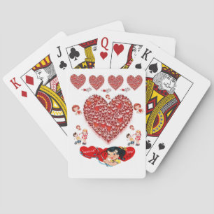 Mazo de Cartas de Juego del Día de San Valentín