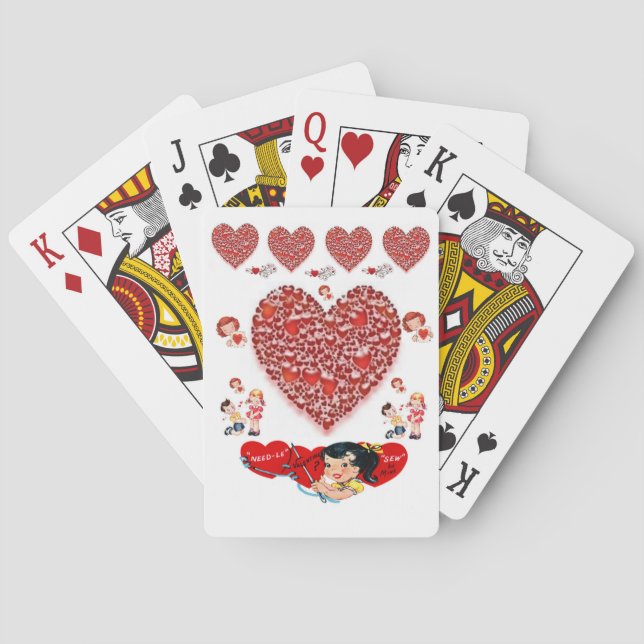 Mazo de Cartas de Juego del Día de San Valentín (Reverso)