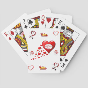 Mazo de Cartas de Juego del Día de San Valentín