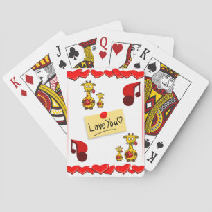 Mazo de Cartas de Juego del Día de San Valentín