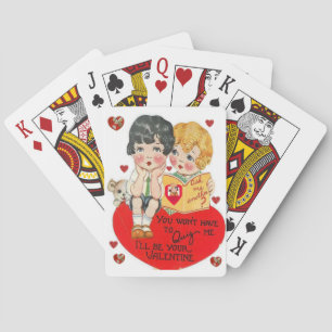 Mazo de Cartas de Juego del Día de San Valentín